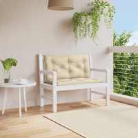 vidaXL Cojín de banco de jardín tela Oxford 100x(50+50)x7 cm en color Antracita/Beige/Taupé y más | acolchados duraderos para sofás de jardín terraza exterior - details 1