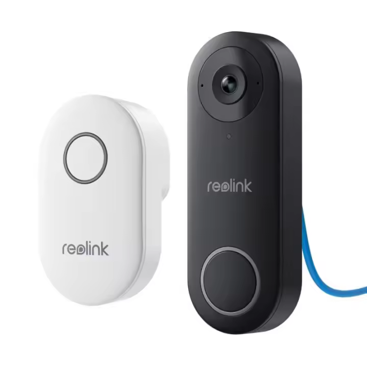 Reolink D340P - Videoportero con cable de 5MP con timbre, PoE, detección de personas, audio bidireccional, funciona con NVR, bla - 1
