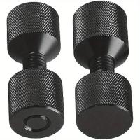 Juego De 2 Piezas De Almohadillas De Agujero Accesorios De Localización De Agujeros Duraderos Herramienta De Alineación De Flanqueado Fácil Instalación Negro 6061 Aluminio Práctico - details 1