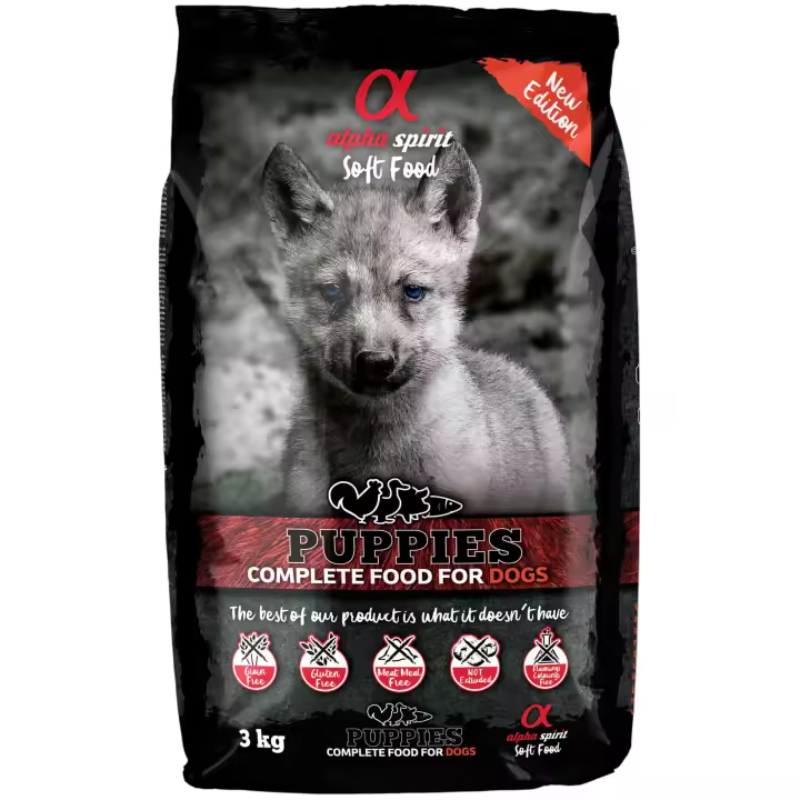Alpha Spirit Pienso Natural Semi-húmedo Puppies para Cachorros 3 Kg - 1