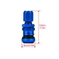 Kit De Valvulas De Rueda Para Coche Camión Motocicleta 4Pcs Con Cierre De Polvo Metálico Y Tornillo Material De Aluminio - details 3