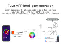 Controlador Inteligente De Luz LED RGB Para Casa Con WiFi Compatible Con Tuya Para Cadena De Luces Neón 12V 5050/2835 - details 4
