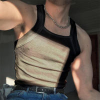 Nueva Moda Camiseta Deportiva Para Hombre Color Sólido Cuello Redondo Sin Mangas Para Gimnasio Ropa De Calle Casual Chaleco Fiesta Tallas S-5XL - details 4