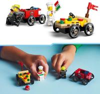 Lego 60458 Pack de coches de carrera: Pizza vs Camion de bomberos Lego City - details 3