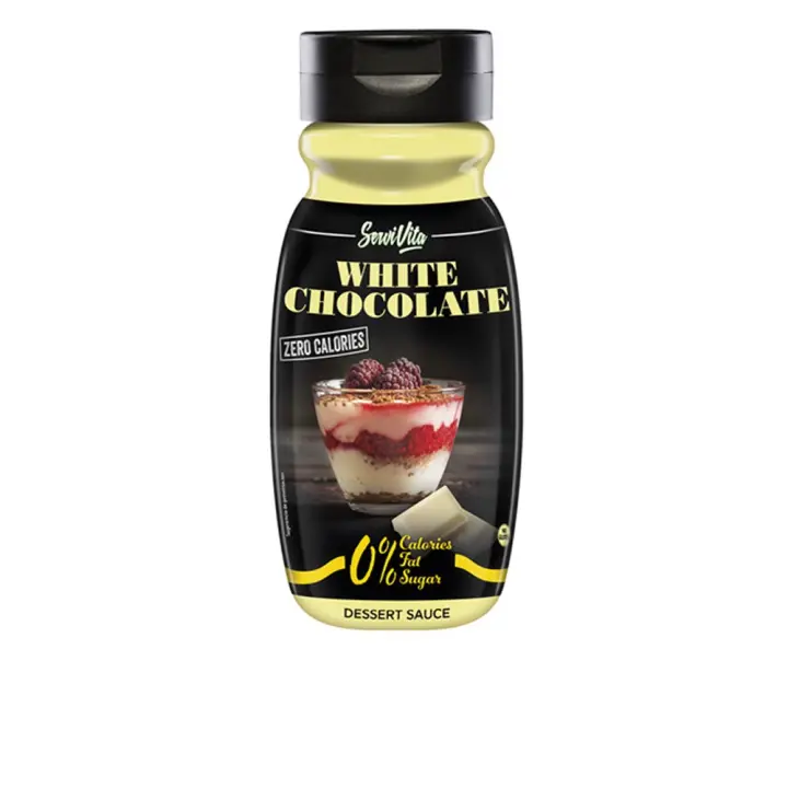 Servivita Sirope 0% Calorias Chocolate Blanco 320 ml - 1