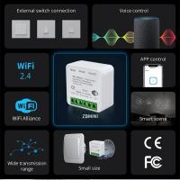 Interruptor Inteligente WiFi Tuya 2-vía RF433Mhz Módulo Relé Aprovechamiento Soporte Alexa Google Assistant Control Por App Smart Life 16A 20A - details 6