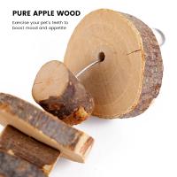 Juguete Masticable Para Conejos Y Hamsters Hecho De Madera Natural Para Moler Los Dientes De Animales Pequeños Como Guineapicos Y Sapos - details 7