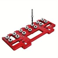 Kit De Localizador De Agujeros Para Madera Con Guía De Perforación Straight Juego De Juego De Herramientas Manuales De Aluminio - details 11