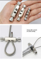 Pinza deSuspensión Ajustable De Metal Para Cables De Acero 1PCS Clavija De Fijación Con Llave Para Cables De Acero Fuerte Para 4/5/6mm - details 4