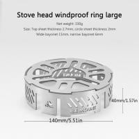 Anillo Antiviento De Cocina Al Aire Libre Resistente a Altas Temperaturas Acero Inoxidable Para Camping Y Picnics Suministros De Cocina - details 0