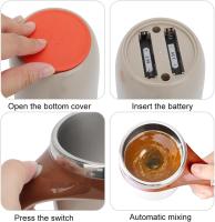 Taza auto agitadora, Taza Mágica, Taza para Leche, Taza para Café, Taza inteligente para café. - details 2