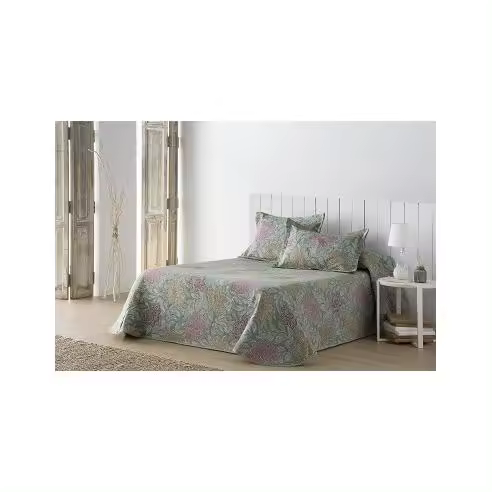 Colcha de Cama Piqué Diseño de Flores Modelo Sofia Sibiles TC01066 - 1
