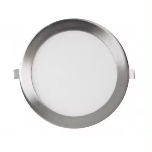 IluminaShop - Downlight panel LED Circular Niquel 9W - 1