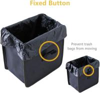 Cubo de basura plegable para Coche con Cordón ajustable, forros de basura para Coche, Bolsa de basura, organizador portátil impermeable para asiento de coche - details 4