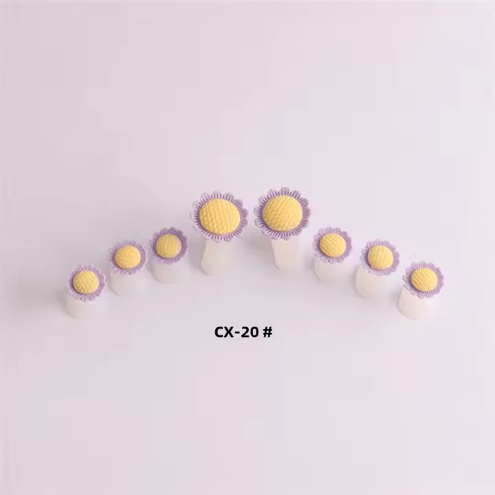 8 Pcs/Pack Separadores De Dedos De Pies En Forma De Margarita De Silicona Suave Para Pedicura Y Arte De Uñas Herramientas Para Espaciadores De Dedos De Pie - 1