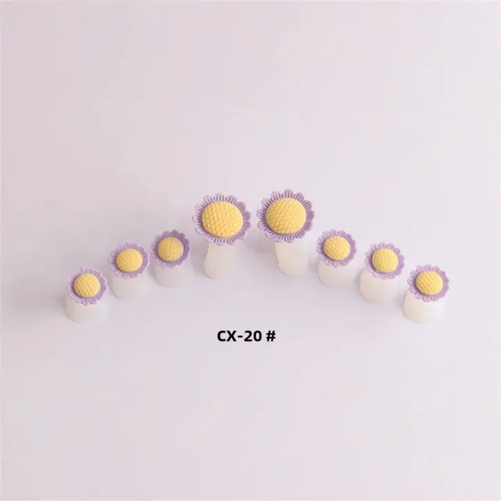 8 Pcs/Pack Separadores De Dedos De Pies En Forma De Margarita De Silicona Suave Para Pedicura Y Arte De Uñas Herramientas Para Espaciadores De Dedos De Pie - 1