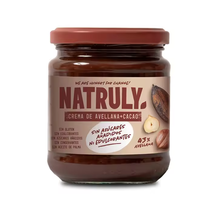 Crema de avellanas y cacao Natruly 285 gramos - 1
