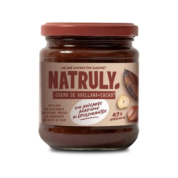 Crema de avellanas y cacao Natruly 285 gramos - 1