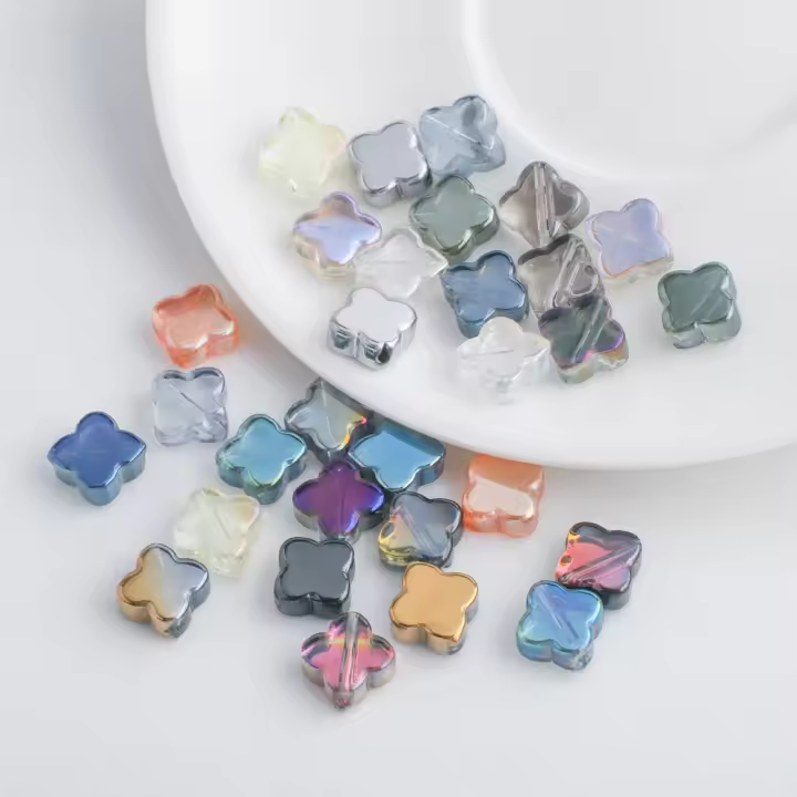 30Pcs Colgante De Crystals De Fourre-Tout De 10mm Con Agujero Mediano Pulido Para DIY Joyería De Collar Y Pulsera Electroplateado - 1
