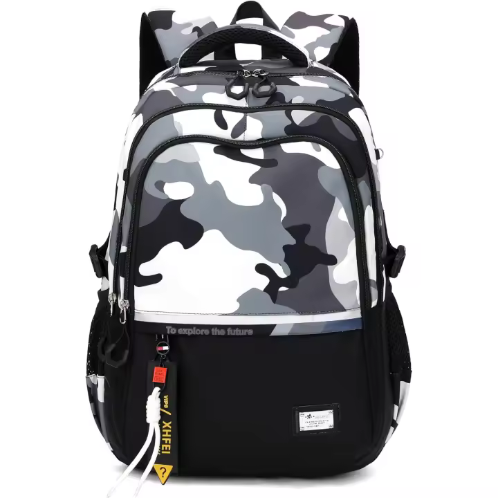 Mochila para niños, mochilas escolares de camuflaje para estudiantes de Primary, mochilas intermedias, mochilas de viaje informales para adolescentes - 1