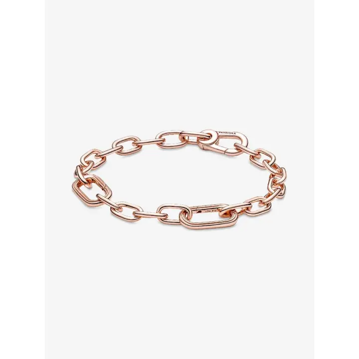 Pandora ME - Baño de Oro Rosa de 14 K Pandora - Pulsera de Cadena de Esabones - 1