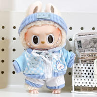 Ropa De Peluche Labubu Para Bebé 17cm Accesorios De Anime Lindo Y Moderno Traje De Hoodie Para Regalo De Navidad Unisex - details 2
