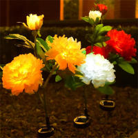 Lámpara De Decoración Solar LED Peonia Impermeable Para Exterior Jardín Patio Escenario De Fiesta Luz De Jardín De Hierba Trasera - details 10