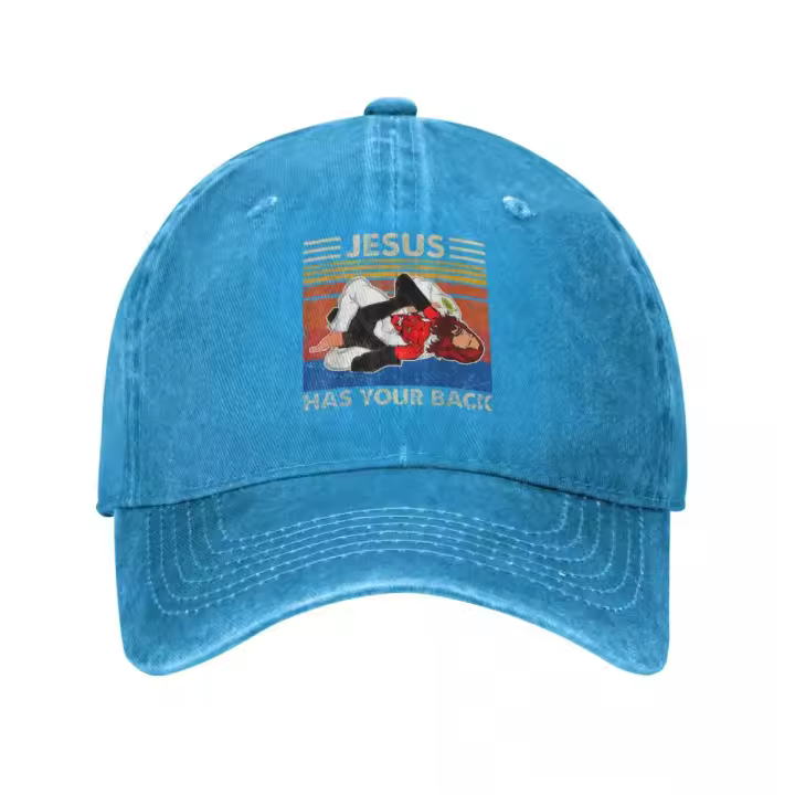 Gorro De Béisbol Con Cola De Caballo Moda Protección Solar Para Hombres Y Mujeres Ajustable Estilo Cowboy Jiu Jitsu MMA Casquette Vintage - 1