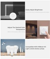 MiBoxer K2 2.4G Mini Control Remoto De Temperatura De Color Panel Ajustable Dimmer Inalámbrico Para Lámparas/Controladores ABS 1 Año De Garantía - details 1