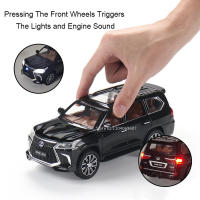 Modelo De Coche LX570 SUV a Escala 1:24 Con Luz Y Música Puertas Abiertas Función Retroceso Regalo Para Niños Vehículos De Tierra - details 9