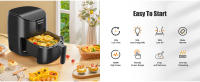 Combo Freidora de Aire 1500W 4L + 2 Pulverizadores Aceite Spray Cristal, 8 Programas, Pantalla LED, BPA-Free, AIGOSTAR - details 1
