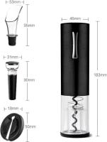 Sacacorcos Eléctrico Kit 3 en 1 Abridor de Vino Descorchador de Botellas Electrico with Cortapapeles/Vertedor de Vino / Tapón de Vino, El Regalo para Los Amantes del Vino - details 4