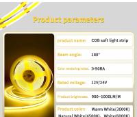 Tira De Luz LED COB Flexible 1-10M DC 12V 24V 320 LEDs Alta Densidad Luz Lineal Dimmable Para Decoración Interior De Habitación - details 8