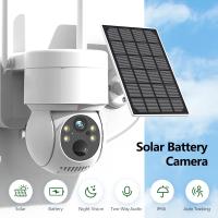 Cámara Solar Inalámbrica 2/4MP Con Batería De 7800mAh Detectores PIR Visión Nocturna HD 1080P PTZ Wifi CCTV Surveillance IP iCSee - details 0