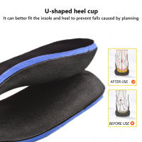 Almohadillas De Apoyo De Arco Ortóticas EVA Para Zapatos Almohadillas De Pies Planos Para Mujer Y Hombre Cuidado Del Pie Alivio De La Fascitis Plantar Absorción De Choque Transpirables Negro - details 3