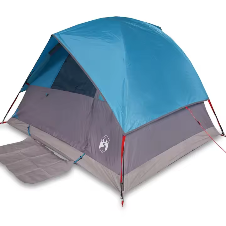 vidaXL Tienda de campaña iglú 3 personas tela opaca impermeable Color Blanco opaco,  Azul,  Gris y naranja y mas - 1