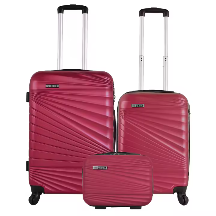 Wellhome Juego de 3/4 Maletas Cabina 56cm/mediana 66cm/grande 76cm y Neceser 23cm - 1
