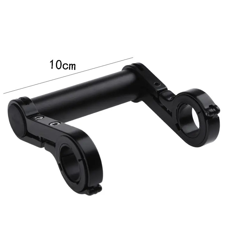 Extensor De Manillar De Bicicleta De Aluminio 10cm Soporte Para Lámpara Delantero Y Computadora Montaje En Manillar De Montaña - 1