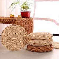 Tatami futón Meditación cojín Gruese/Fino Redondo almohada maíz máscara Paja trenza Mat estilo Japonés cojín con Guata de Seda - details 0