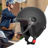 Casco De Bicicleta Eléctrica Con Protección De Orejas Anti-UV Transpirable Seguridad Para Scooter Eléctrico Ciclismo Adultos Niños Mujeres - details 3