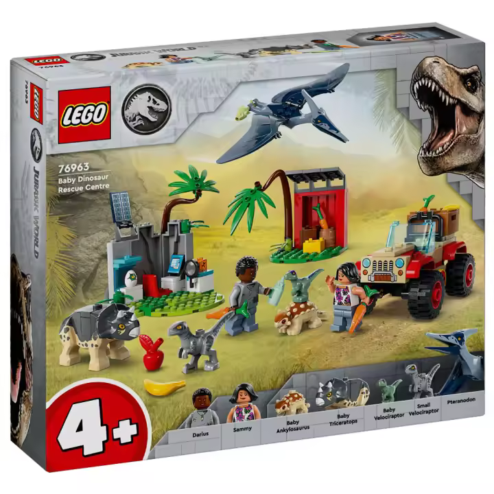 LEGO JURASSIC WORLD - CENTRO DE RESCATE DE CRÍAS DE DINOSAURIO, 76963, TIENDA CON LICENCIA OFICIAL - 1