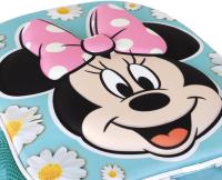 Mochila 3D Pequeña Minnie Mouse Spring Color Azul. Mochila preescolar con relieve frontal 3D. Tamaño 31x26x11cm KARACTERMANIA - details 3