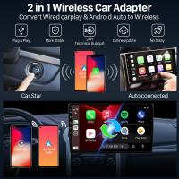 Magic Link CarPlay Pro, miniadaptador inalámbrico CarPlay 2 en 1 y adaptador inalámbrico Android Auto para automóviles con CarPlay cableado de fábrica a partir de 2016 - details 0