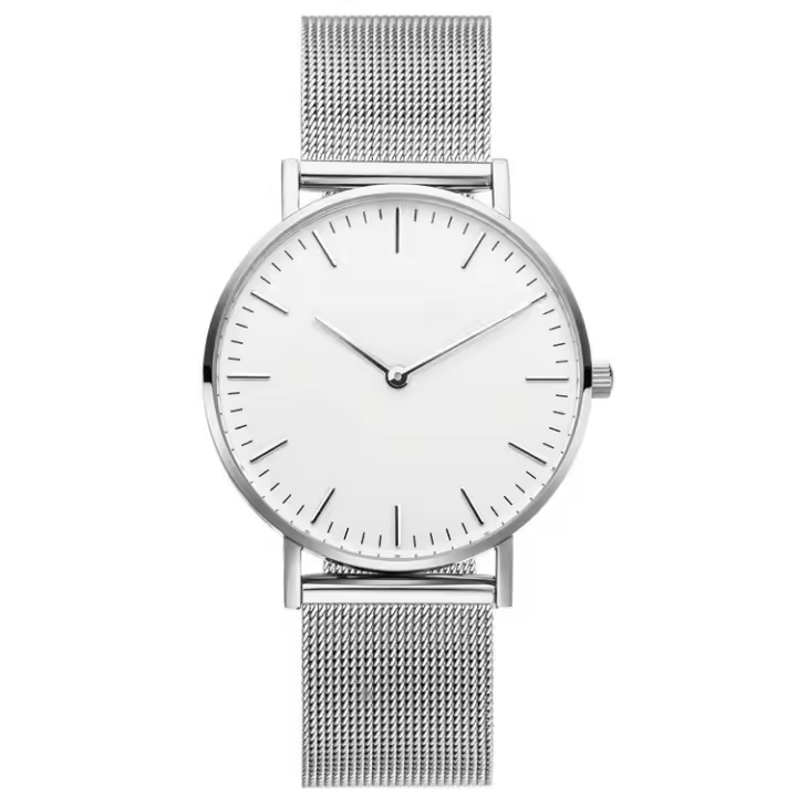 Reloj De Mujer De Lujo En Color Rosa Oro Con Dial De Concha Y Correa De Malla Reloj De Cuarzo Para Damas Moda Casual - 1