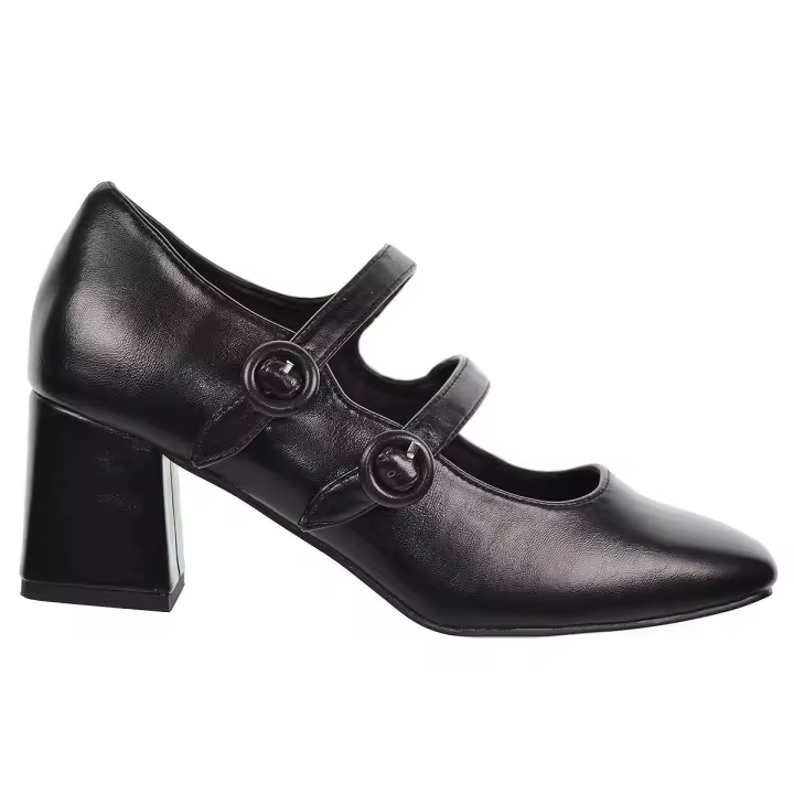 25292 D´Angela Zapato Sintético Acolchado Tacón Ancho Mujer - 1
