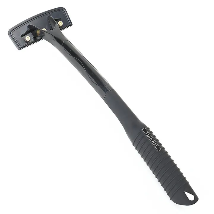 Afeitadora De Espalda Con 5 Hojas De Cuchillo Seguridad Longitud Del Mango Corte De Pelo Del Cuerpo Pierna Herramienta De Eliminación De Pelo Con Mango Plegable Para Hombres - 1