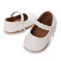 Zapatos De Princesa Para Bebé Niña En Lace Blanca Mocasines Con Lazo Y Borde Antideslizante De Goma Primera Calzado Para Caminar - details 33