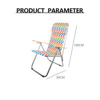 Silla plegable para exteriores, portátil, para camping, picnic, playa, ocio, oficina, con correa para el hogar, 100 x 50 cm - details 1
