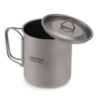 Set De Cocina Ultraligero Lixada 300ml/350ml/550ml/650ml Taza De Titanio Con Cuchara Plegable Para Acampar Senderismo Y Escalada - details 13