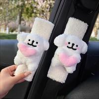 2PCS Protector De Cinturón De Seguridad Para Coche Con Diseño De Perro Encantador Cubierta Protectora Para Asiento Del Coche Suave Y Cómoda Accesorio Para Interior De Coche - details 4
